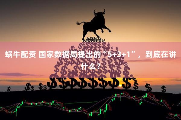蜗牛配资 国家数据局提出的“5+3+1”，到底在讲什么？